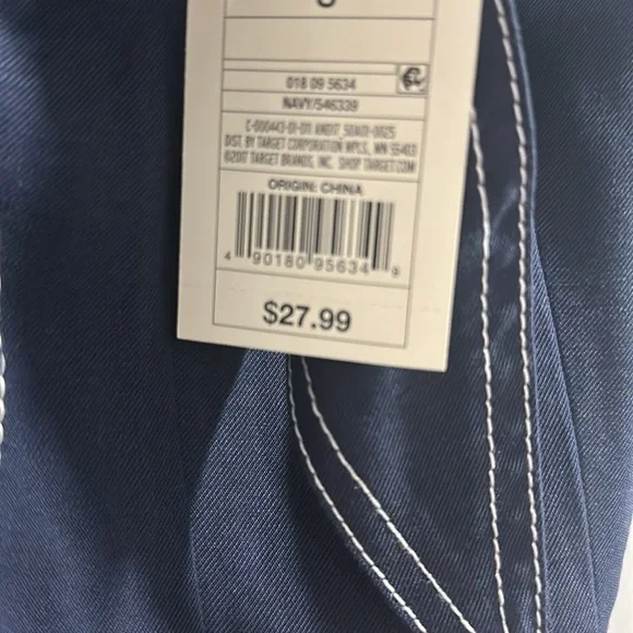 NWT A New Day Nautical Twist Tie Front Dress - Picture 11 of 13